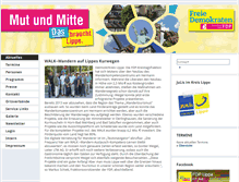 Tablet Screenshot of fdp-kreisverband-lippe.org.liberale.de